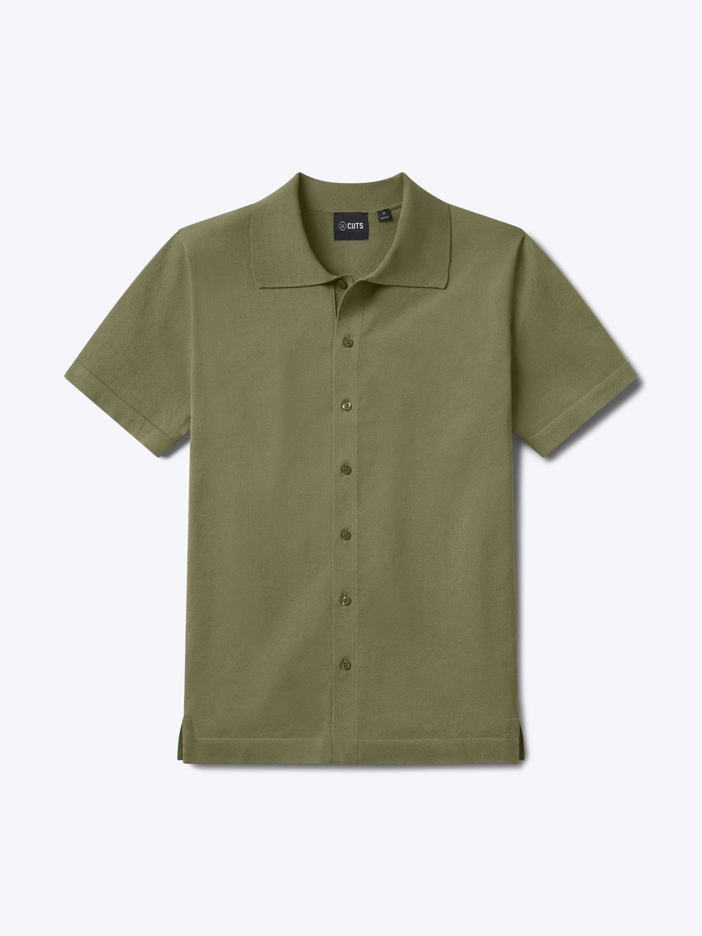 Riviera Knit Button Up | Capers Signature-Fit