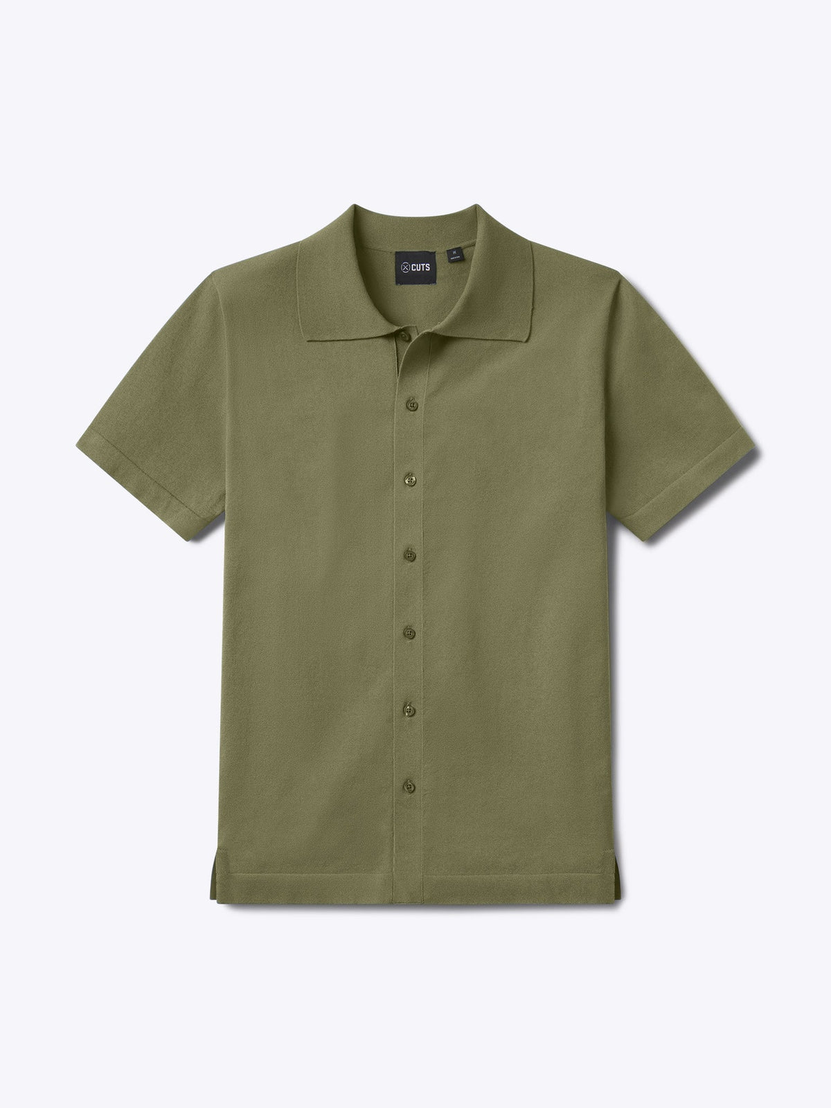 Riviera Knit Button Up | Capers Signature-Fit