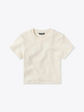 Tomboy Tee Cropped | Ivory Slim-fit Tomboy-Cotton™