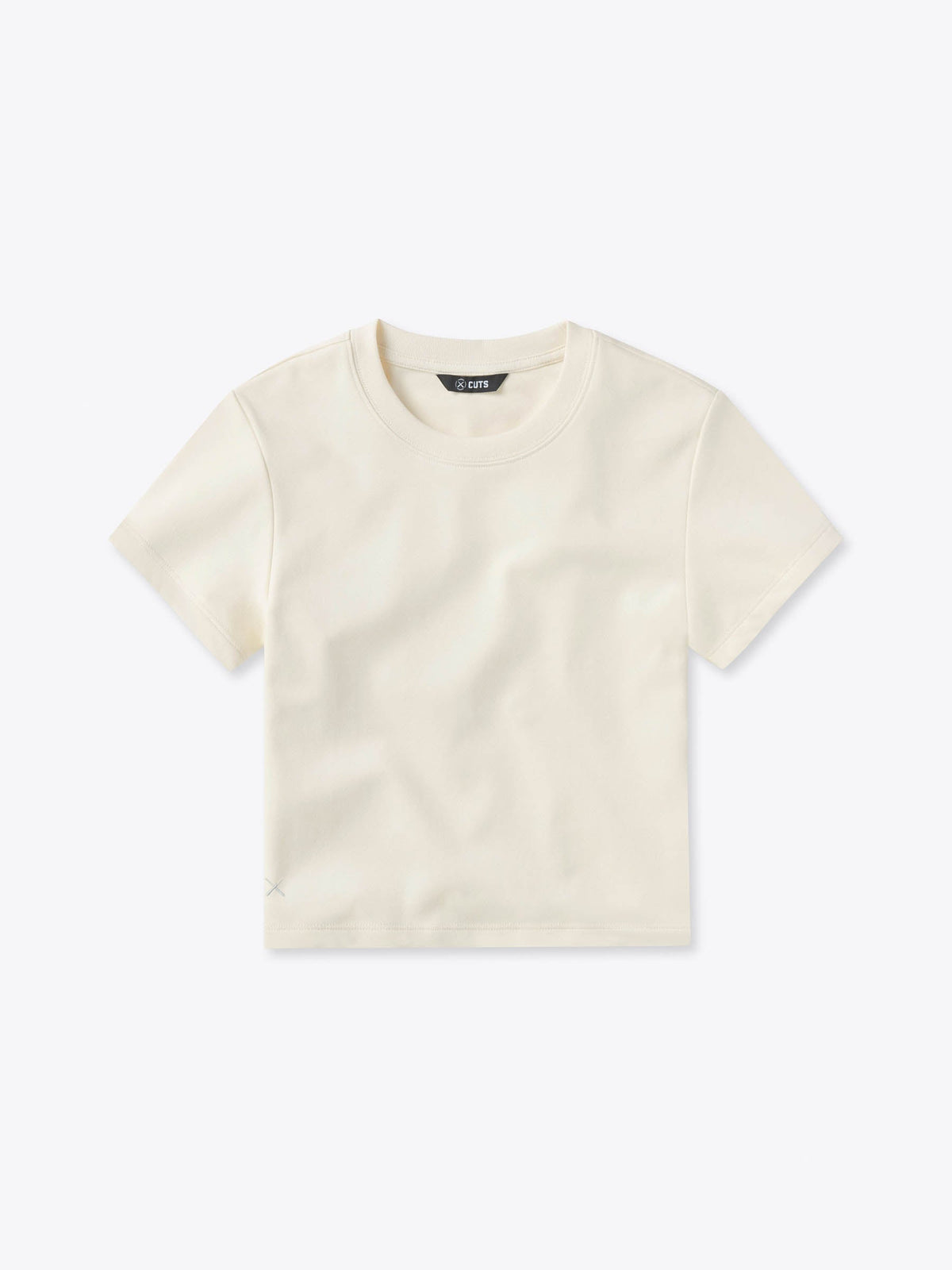 Tomboy Tee Cropped | Ivory Slim-fit Tomboy-Cotton™