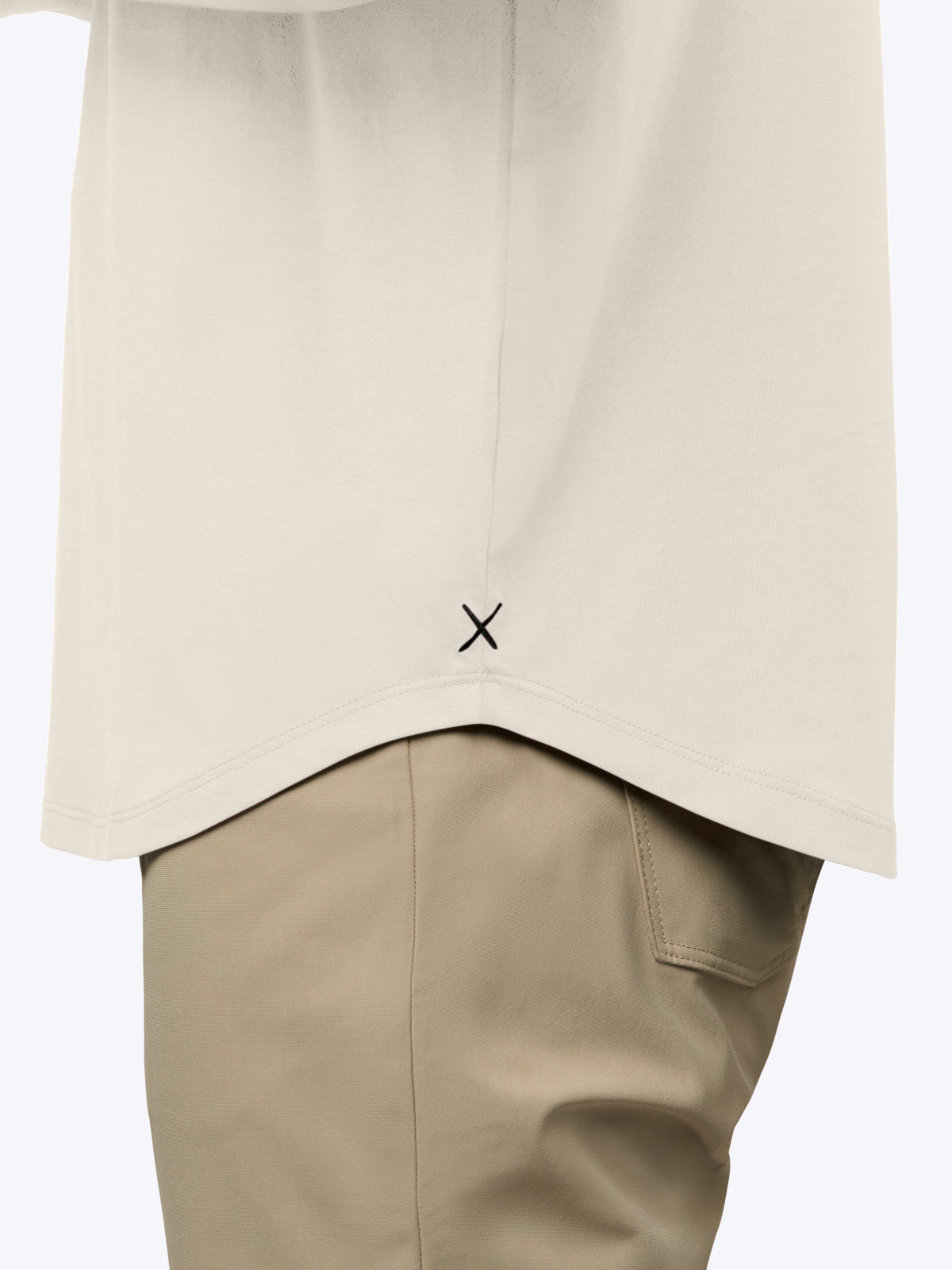 AO Elongated Tee | Ivory Signature-fit PYCA Pro®