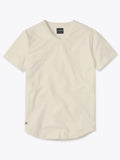 AO V-Neck Curve-Hem | Ivory Signature-fit PYCA Pro®