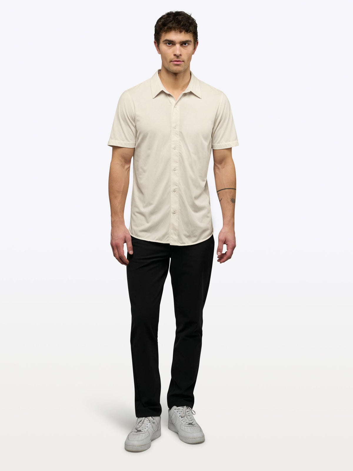 AO Button Up | Ivory Signature-Fit PYCA Pro®