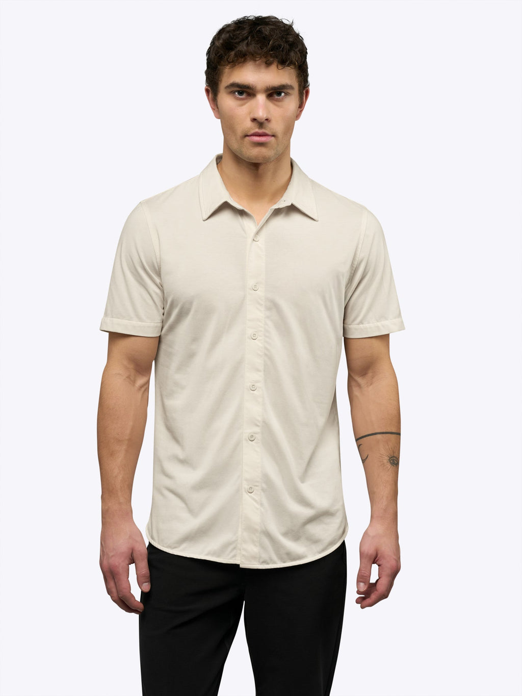 AO Button Up | Ivory Signature-Fit PYCA Pro®