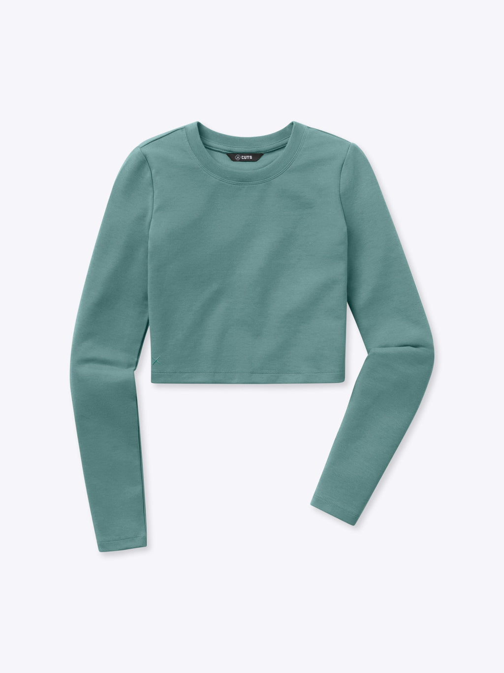 Long Sleeve Tomboy Tee Cropped | Juniper Slim-Fit Tomboy-Cotton™