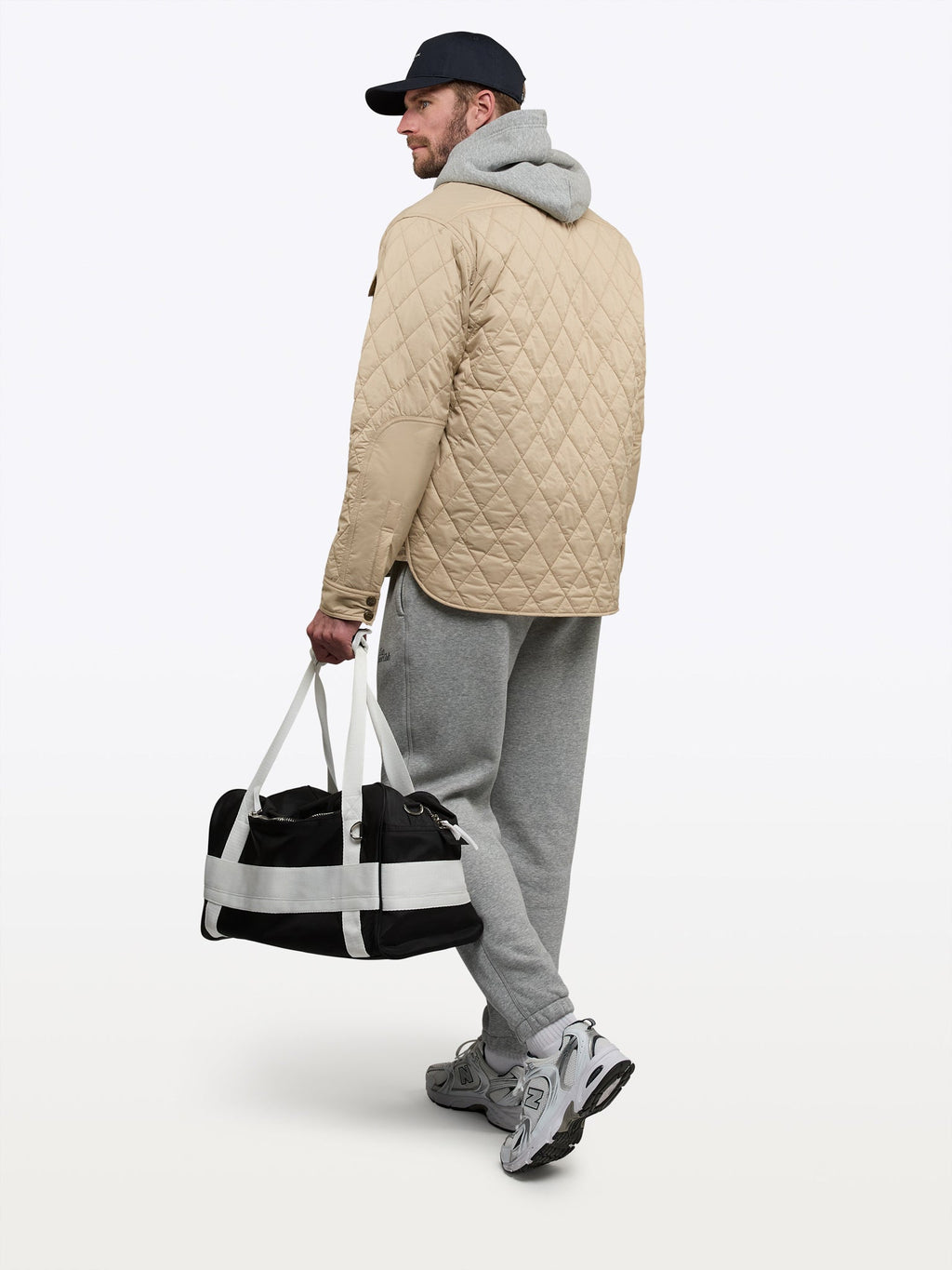 Boulevard Quilted Jacket | Khaki Classic-Fit