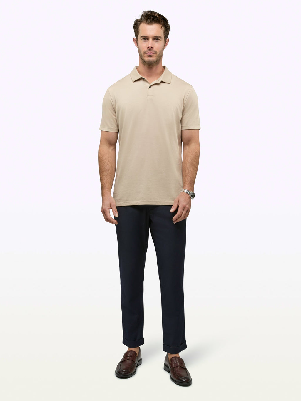 COZ Pima Polo | Khaki Signature-Fit