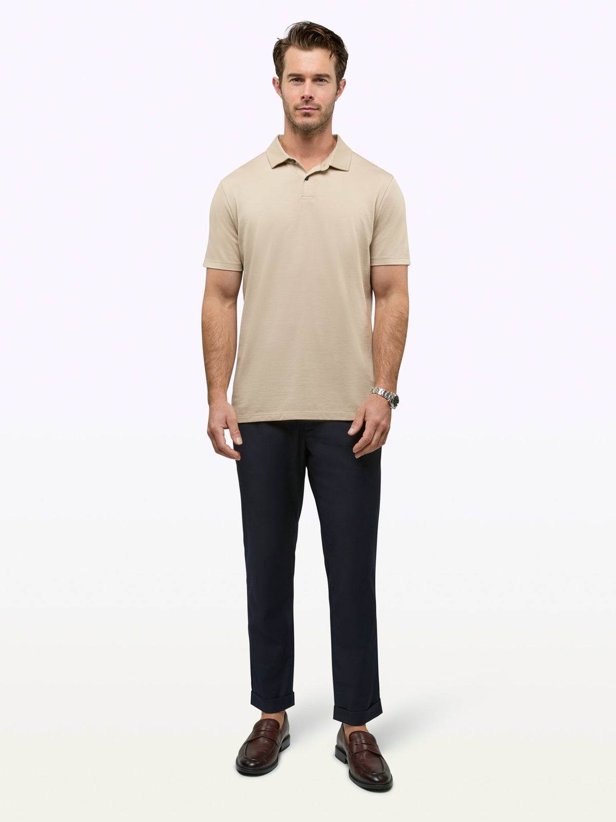 COZ Pima Polo | Khaki Signature-Fit