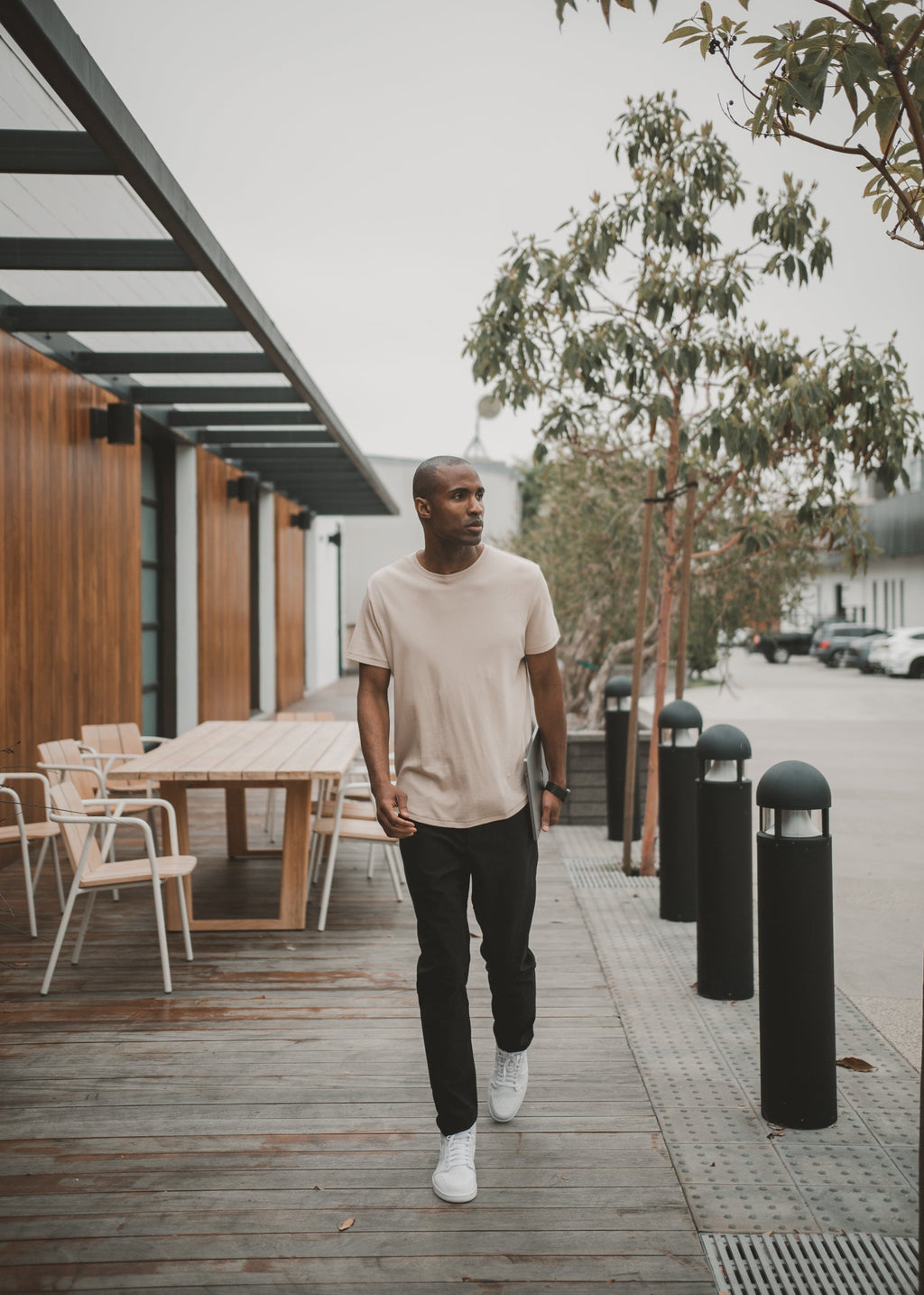 Interknit Pima Cotton Tee | Birch Signature-Fit