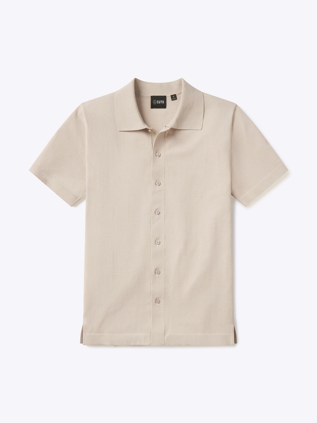 Riviera Knit Button Up | Sand Dune Signature-Fit