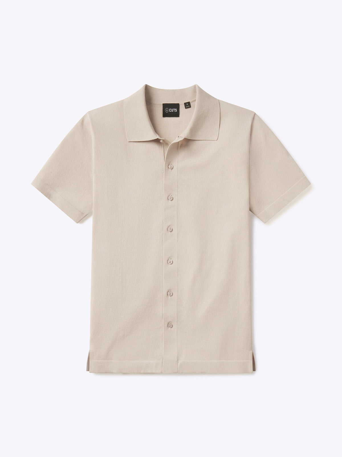 Riviera Knit Button Up | Sand Dune Signature-Fit