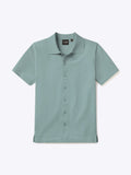 Riviera Knit Button Up | Stormy Sea Signature-Fit