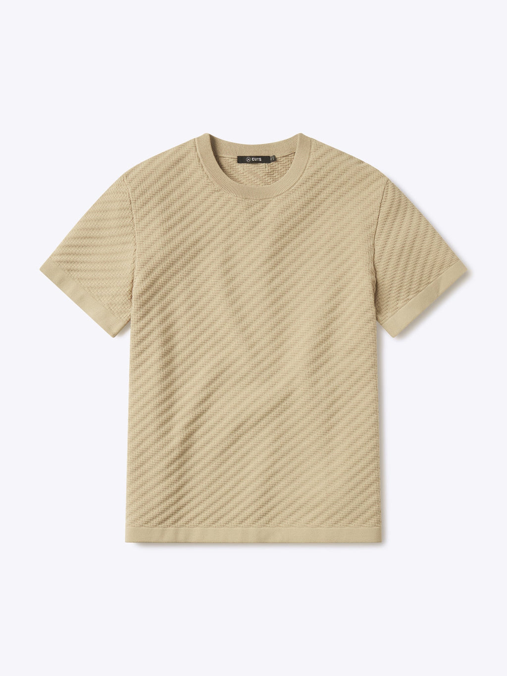 Riviera Knit Textured Tee | Linen Signature-Fit