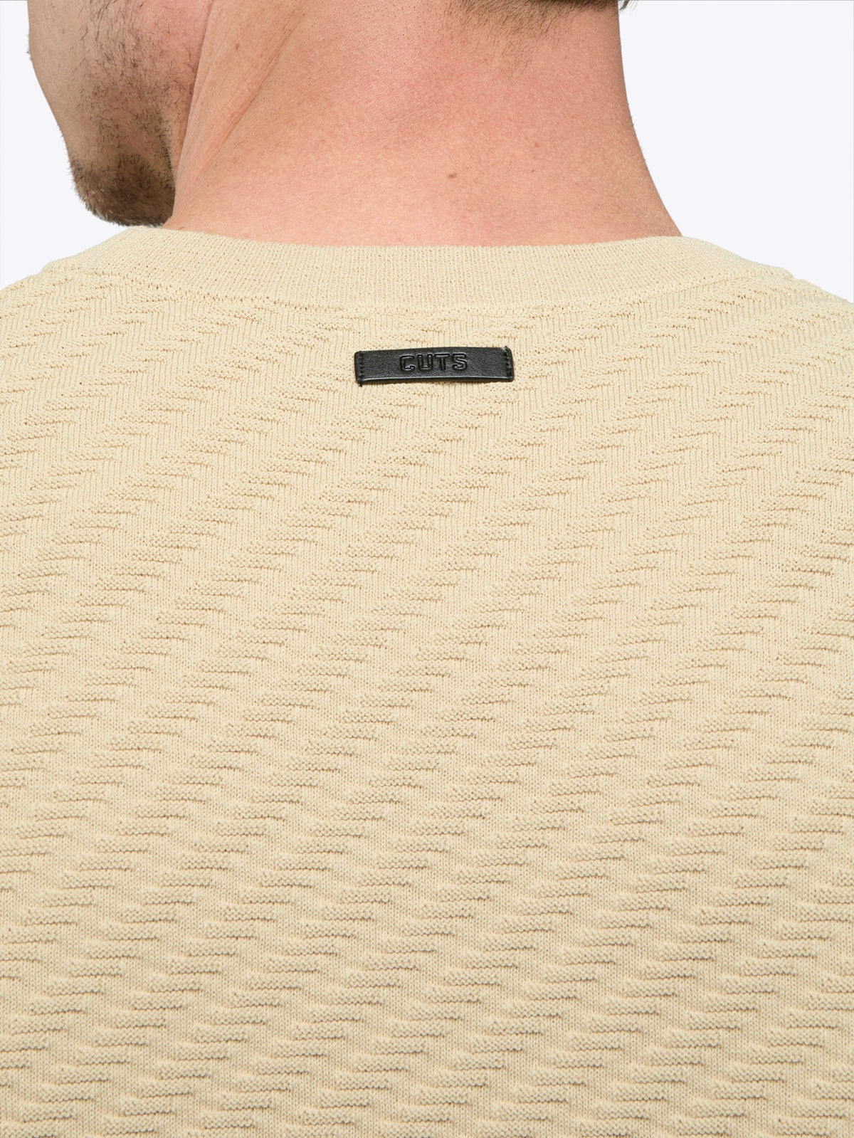Riviera Knit Textured Tee | Linen Signature-Fit