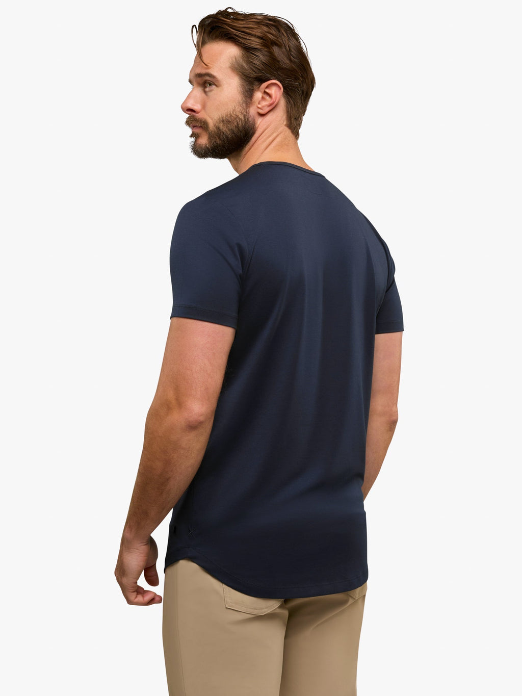 AO Henley Curve-Hem | Marine Navy Signature-fit PYCA Pro®