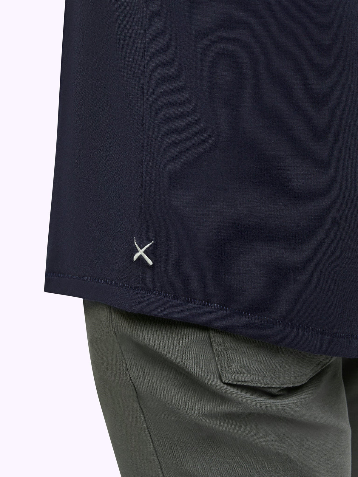 Featherlight Pima Tee | Marine Navy Signature-fit