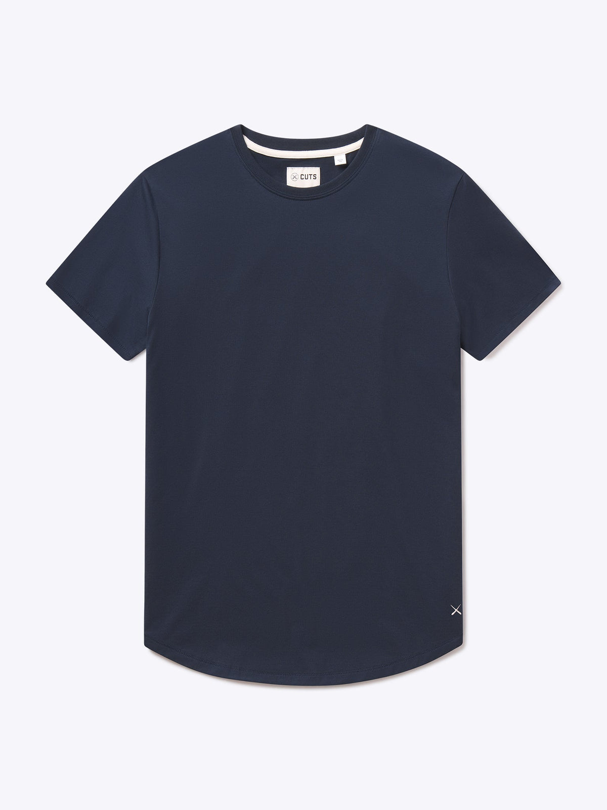 Featherlight Pima Tee | Marine Navy Signature-fit