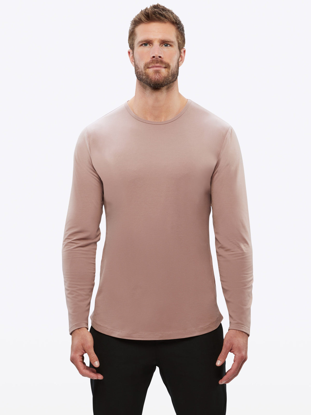 AO Long Sleeve Curve-Hem Tee | Mountain Mist Signature-fit PYCA Pro®