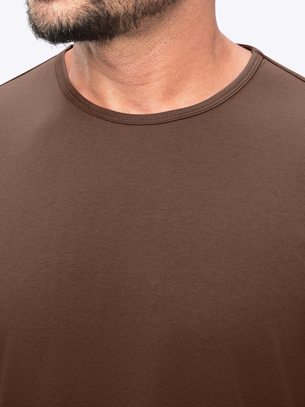 AO Curve-Hem Tee | Mocha Signature-fit PYCA Pro®