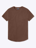 AO Curve-Hem Tee | Mocha Signature-fit PYCA Pro®