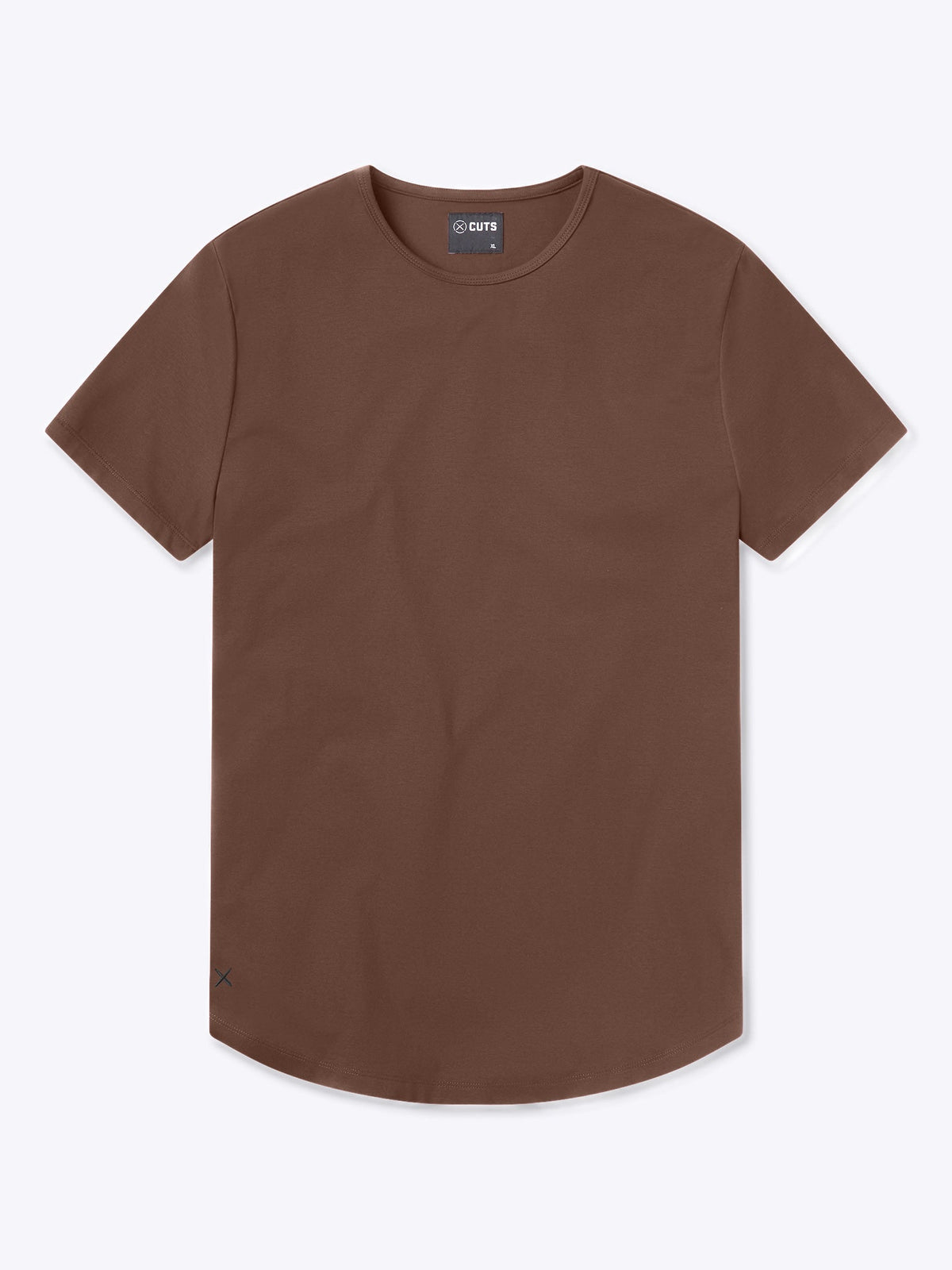 AO Curve-Hem Tee | Mocha Signature-fit PYCA Pro®