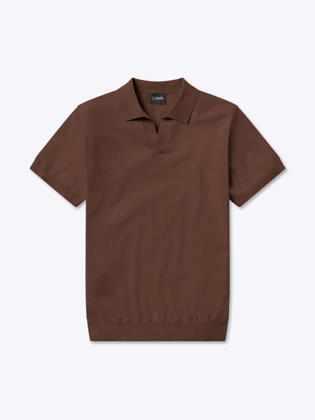 Riviera Knit Polo | Mocha Signature-Fit