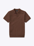 Riviera Knit Polo | Mocha Signature-Fit