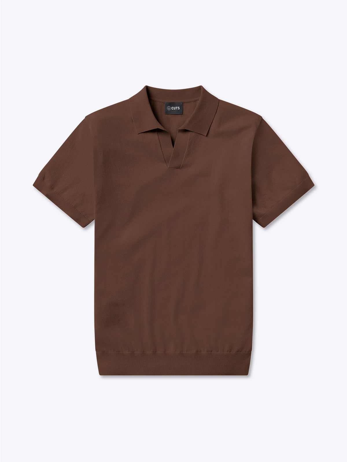 Riviera Knit Polo | Mocha Signature-Fit