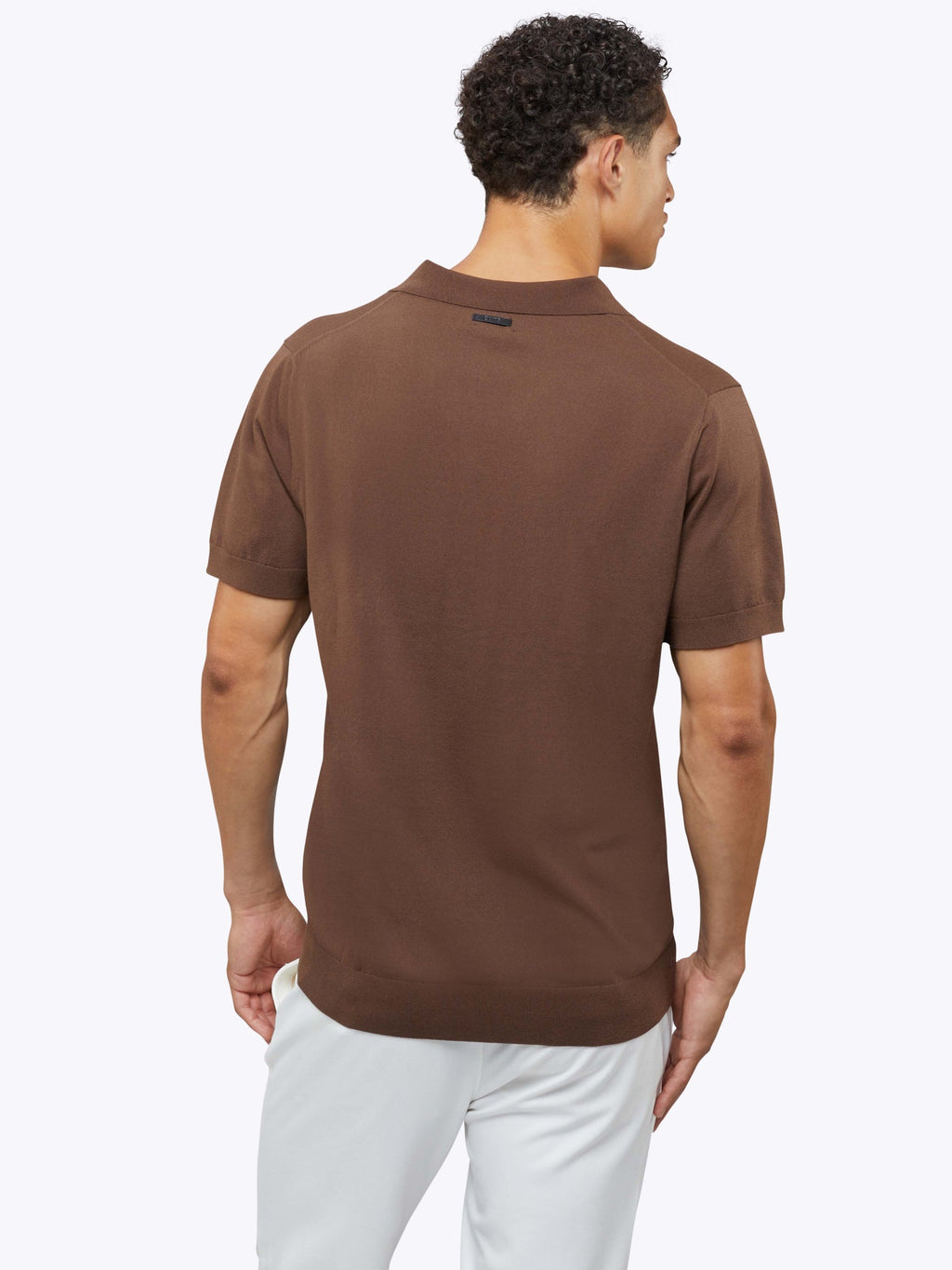 Riviera Knit Polo | Mocha Signature-Fit