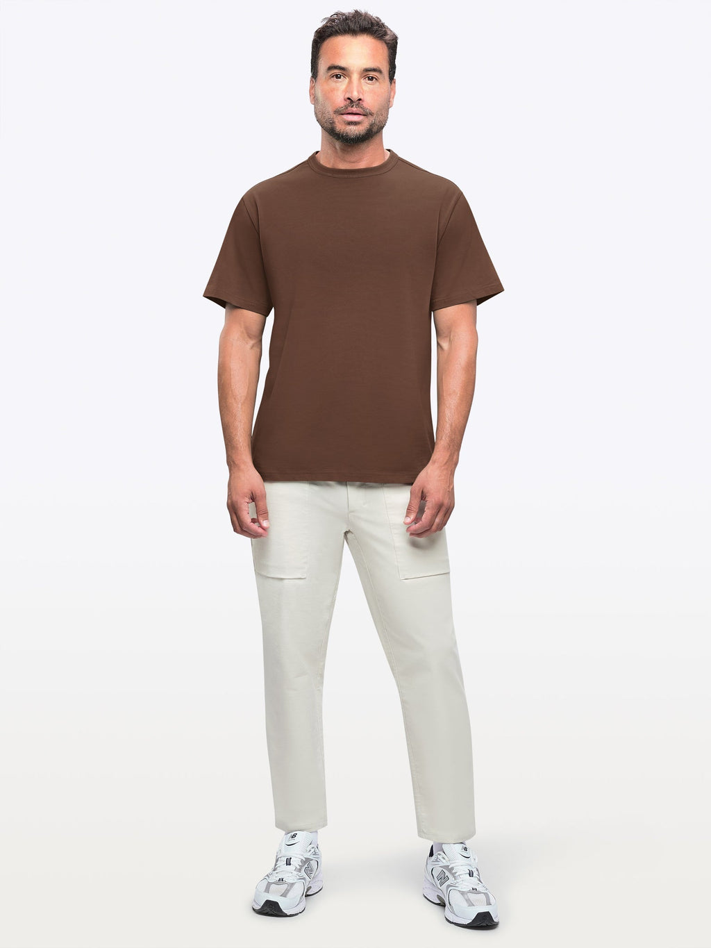 Overtime Oversized Tee | Mocha Relaxed-Fit