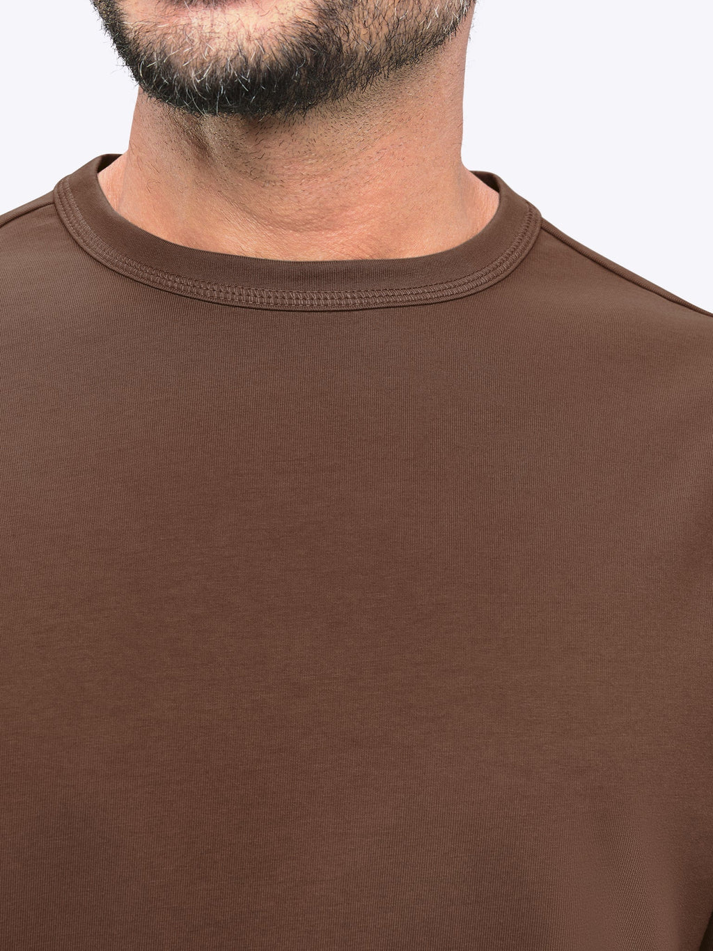 Overtime Oversized Tee | Mocha Relaxed-Fit