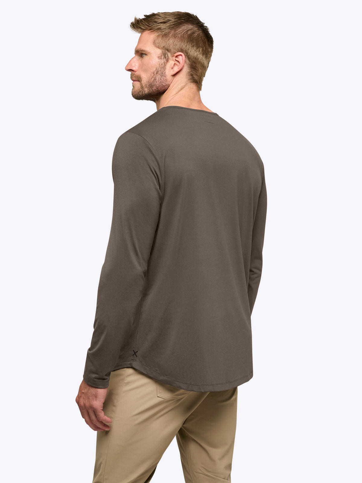 AO Long Sleeve Curve-Hem Tee | Morel Signature-fit PYCA Pro®