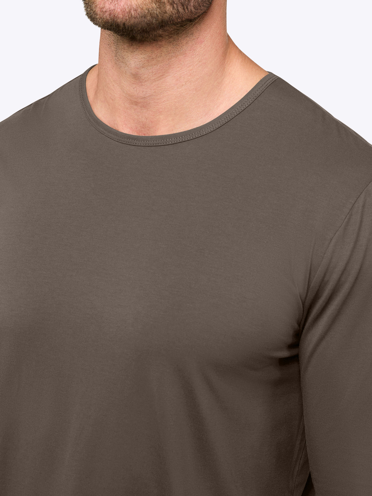 AO Long Sleeve Curve-Hem Tee | Morel Signature-fit PYCA Pro®