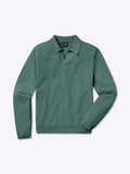 Riviera Knit Long Sleeve Polo | Moss Signature-Fit