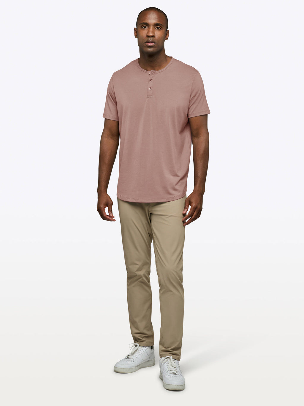 AO Henley Curve-Hem | Mountain Mist PYCA Pro® Signature-Fit