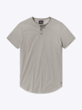 AO Henley Curve-Hem Tee | Morning Dove Signature-Fit PYCA Pro®