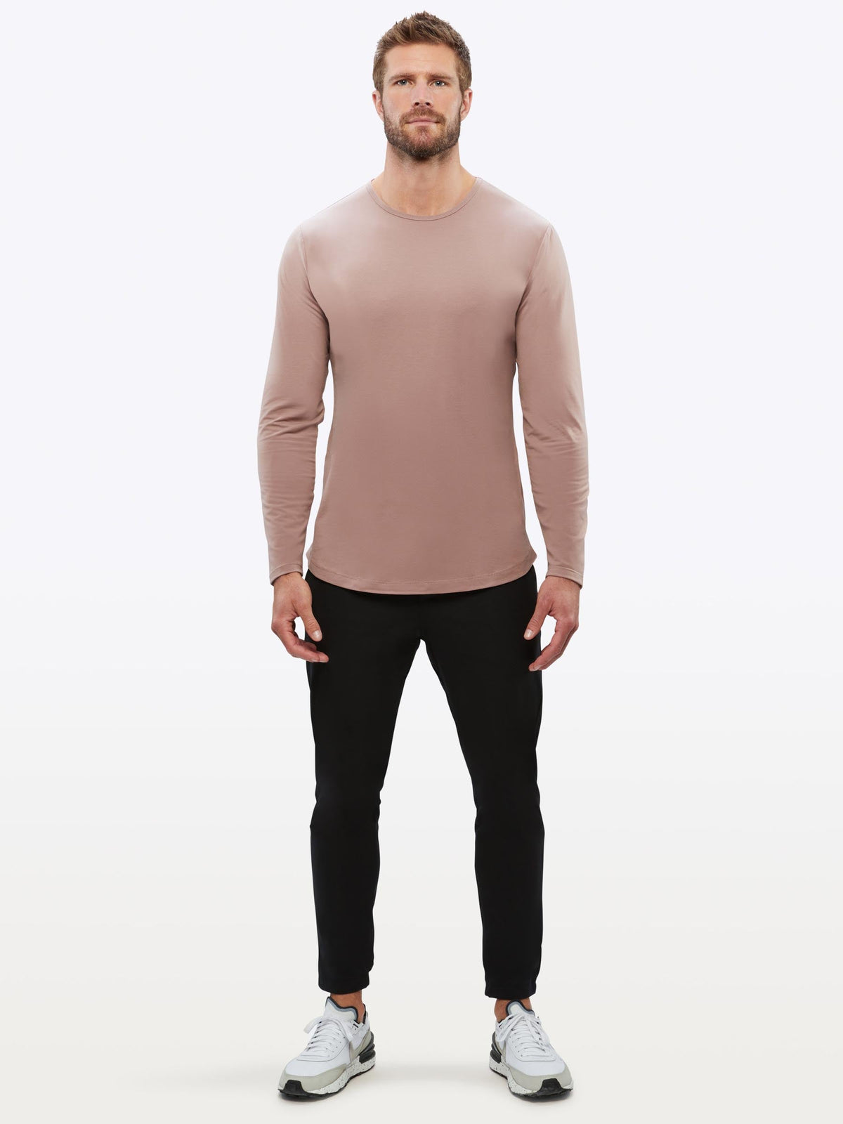 AO Long Sleeve Curve-Hem Tee | Mountain Mist Signature-fit PYCA Pro®