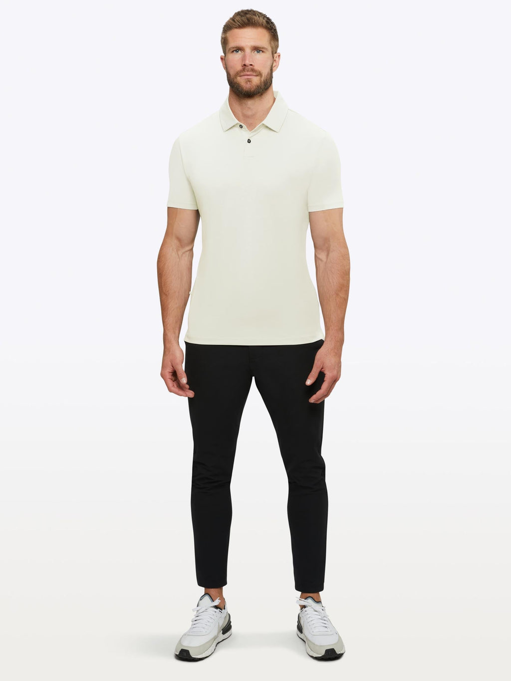 COZ Polo Split-Hem | Ivory Signature-fit