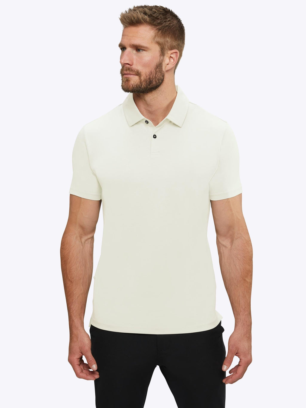 COZ Polo Split-Hem | Ivory Signature-fit