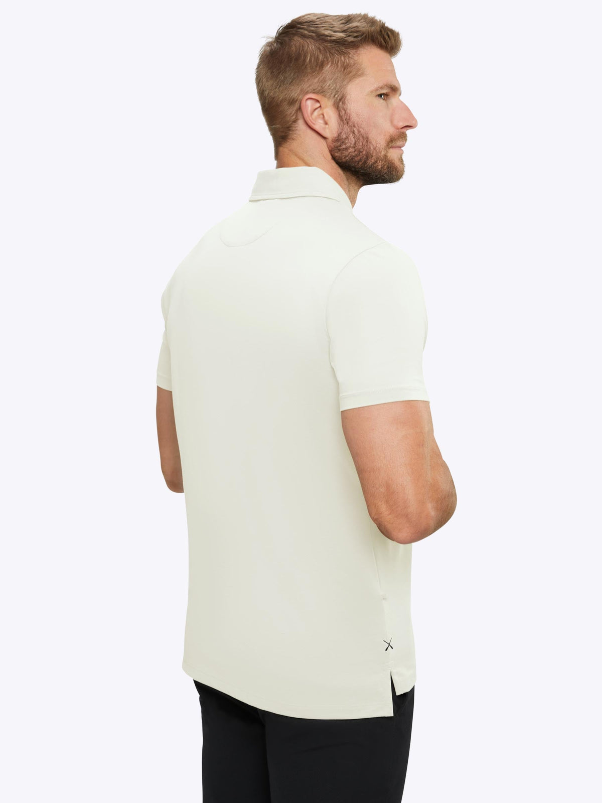 COZ Polo Split-Hem | Ivory Signature-fit
