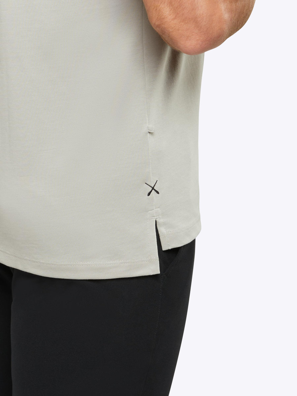 COZ Polo Split-Hem | Ash Signature-fit