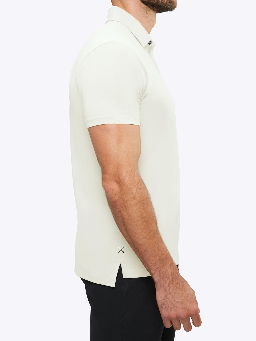 COZ Polo Split-Hem | Ivory Signature-fit