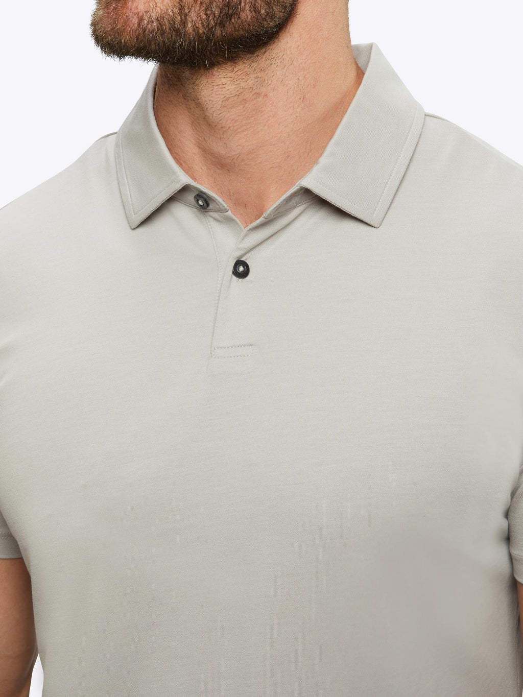 COZ Polo Split-Hem | Ash Signature-fit