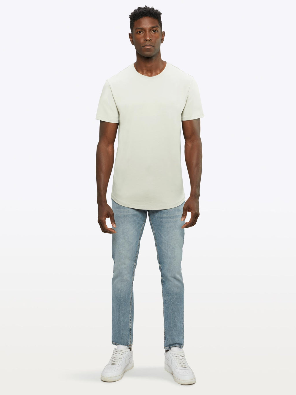Interknit Pima Cotton Tee | Ivory Signature-fit Signature-Fit