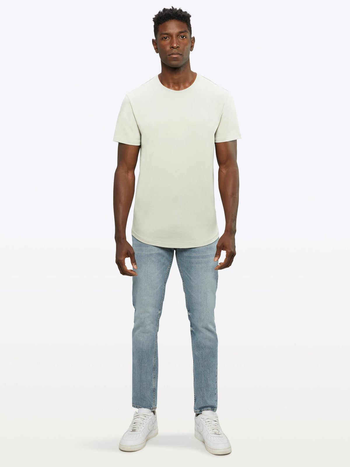 Interknit Pima Cotton Tee | Ivory Signature-fit Signature-Fit