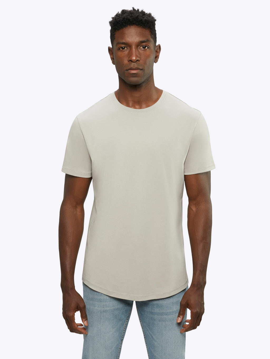 Interknit Pima Cotton Tee | Ash Signature-Fit Signature-Fit