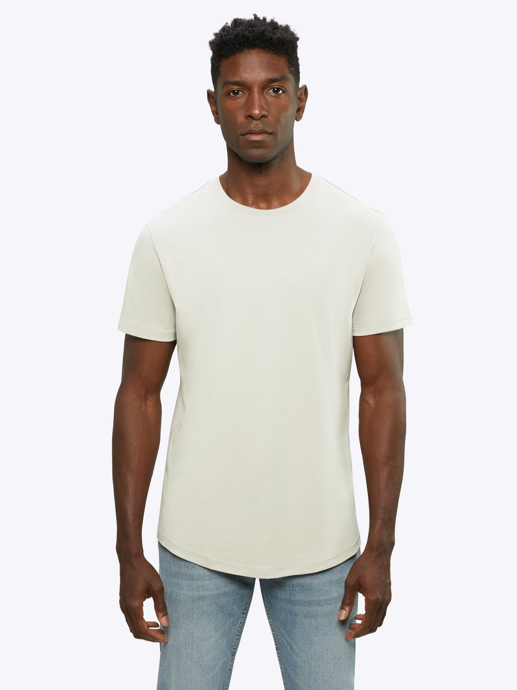 Interknit Pima Cotton Tee | Ivory Signature-fit Signature-Fit