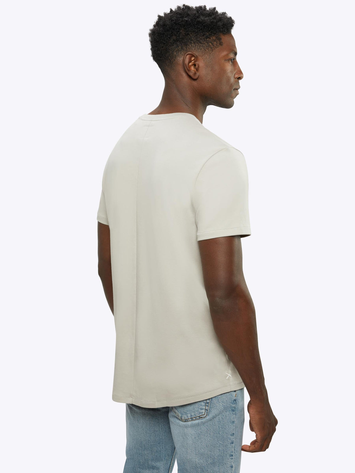 Interknit Pima Cotton Tee | Ash Signature-Fit Signature-Fit