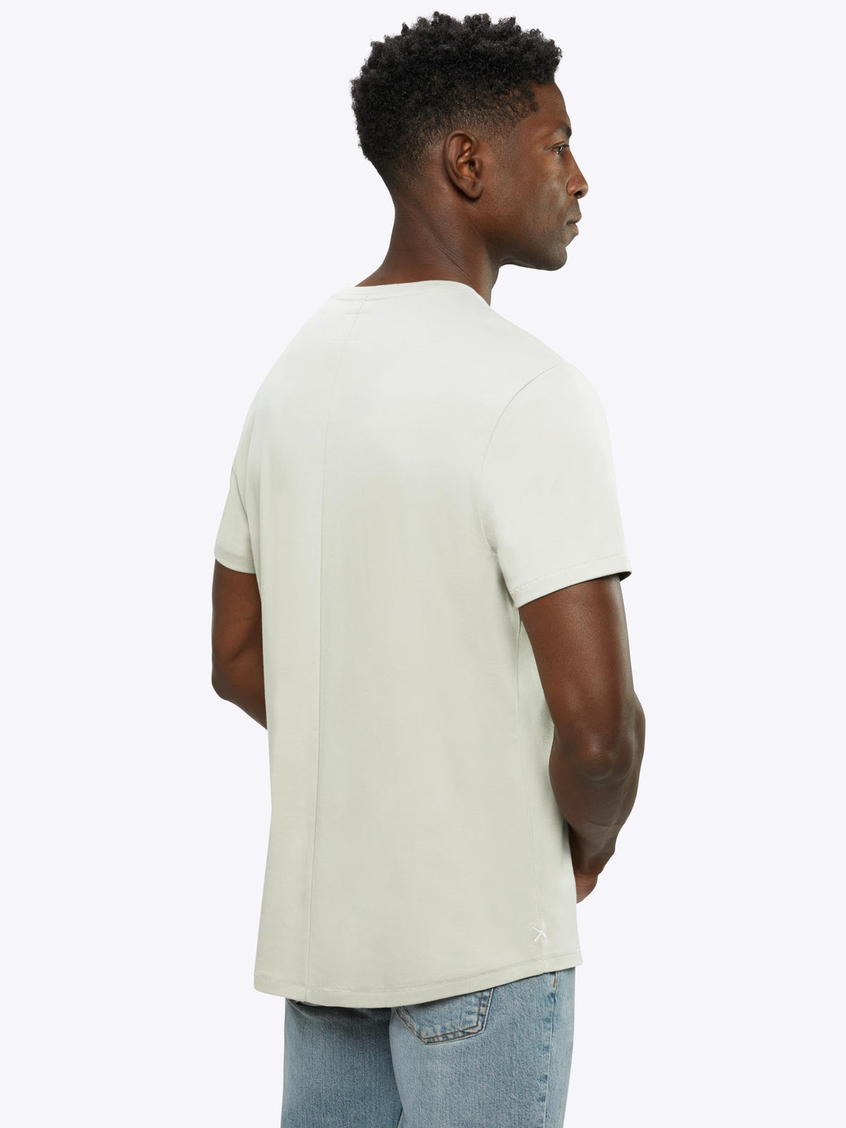 Interknit Pima Cotton Tee | Ivory Signature-fit Signature-Fit