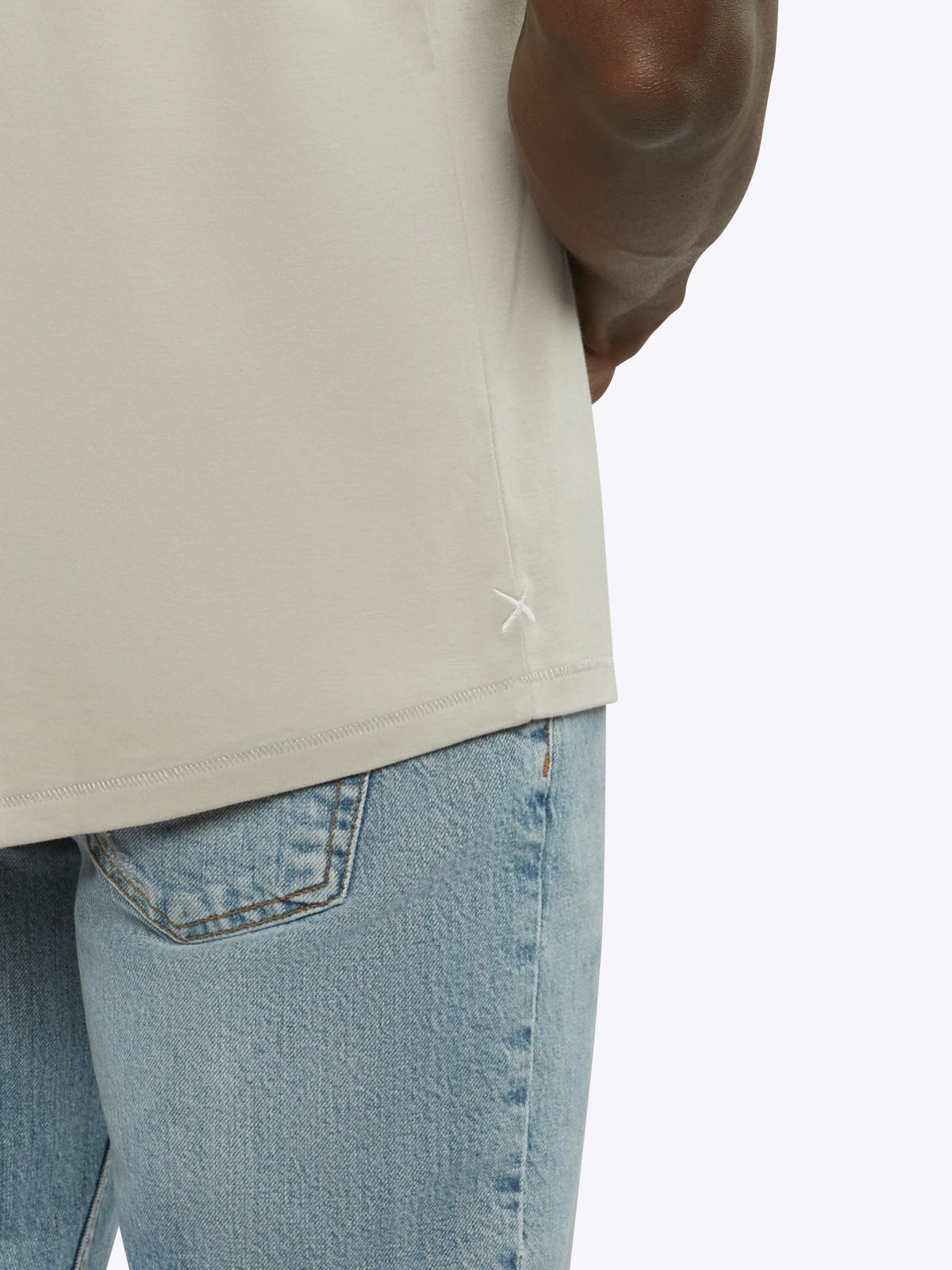 Interknit Pima Cotton Tee | Ash Signature-Fit Signature-Fit